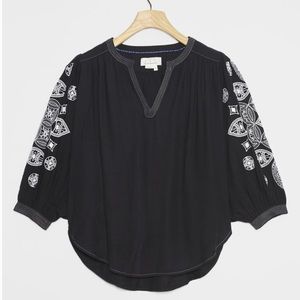 Anthropologie Remy embroidered blouse NWT